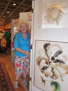 Jo at the 2012 downtown Ames ArtWalk