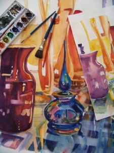 Paul Jackson's work, and my copy from the workshop exercise