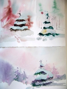 Trees in snow Trees in snow