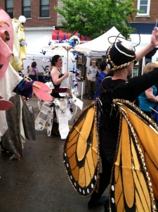 Costumes in the Carnaval parade, Iowa City 2013