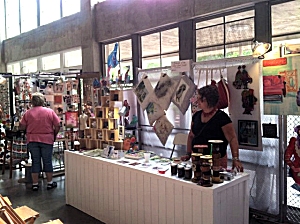 Amber at the booth (Iowa State Fair 2013)