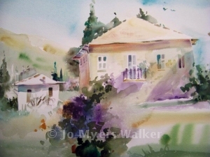 Watercolor painting by Jo Myers-Walker