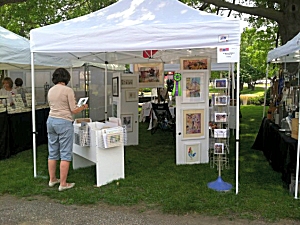 Jo Myers-Walker's booth at the 2014 Linn Creek Arts Festival