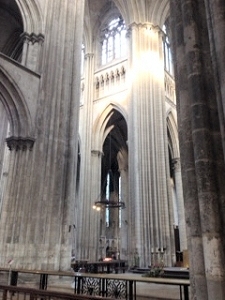 Interior of Rouen cathedral