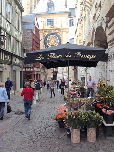La rue du Gros-Horloge, Rouen