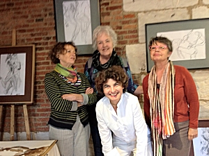 Jo Myers-Walker with Marie-Antoinette Girard, Agnès Dévé, and Adeline Gouarné
