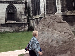 Replica of the Jelling runestone marks Rouen's Viking history