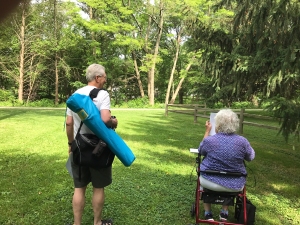 Plein air drawing and painting in Iowa City